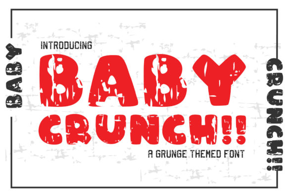 Baby Crunch: A Bold Display Font for Creative Branding