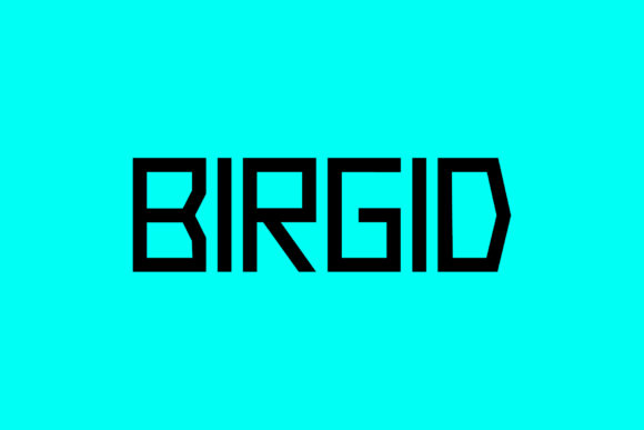 Birgid: A Geometric Display Font for Bold Branding