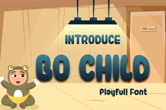 Bo Child: A Cool and Bubbly Display Font for Modern Editorial Design