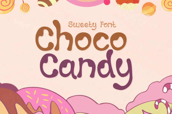 Choco Candy: A Playful Display Font for Creative Projects