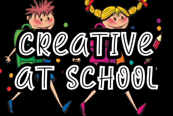 Creative at School Font Review for Branding and Design