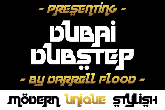 Dubai Dubstep: A Modern Arabic Display Font for Bold Visuals