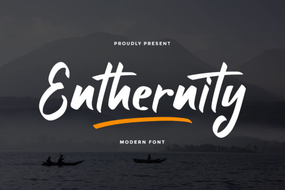 Enthernity: A Modern Display Font for Creative Makers