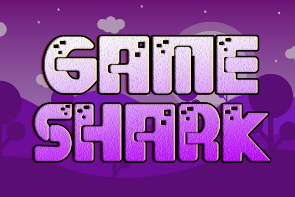 Game Shark Font for Playful Craft Projects