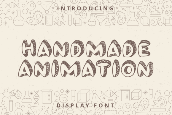 Handmade Animation Font for Creative Projects and Branding