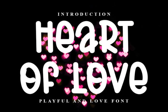 Heart of Love Font for Modern Web Design