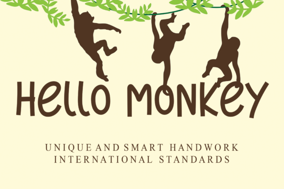 Hello Monkey: A Quirky Display Font for Creative Projects