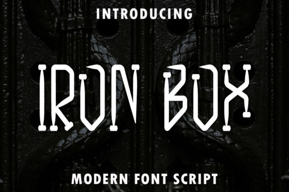 Iron Box Display Font for Web Design and Branding