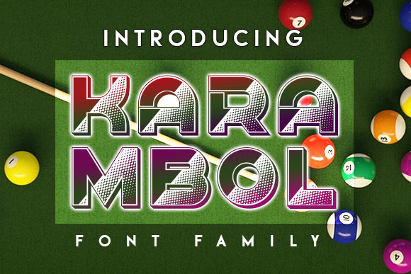 Karambol Font for Handmade Projects and Creative Designs