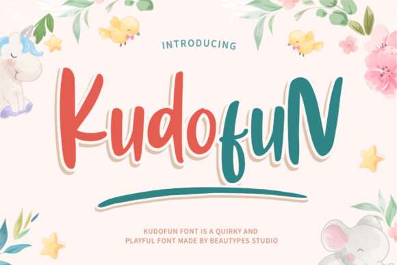 Kudofun: A Playful Font for Creative Makers