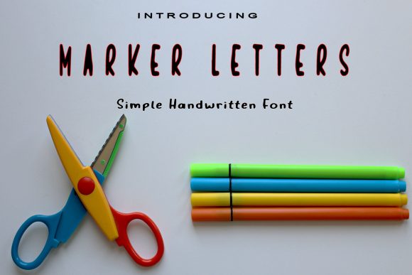 Marker Letters: A Natural Display Font for Creative Branding