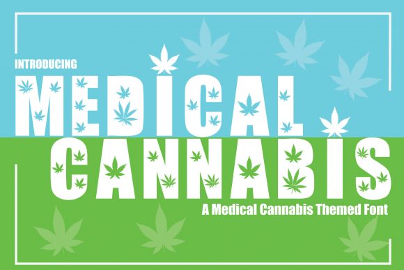 Medical Cannabis Font for Handmade Creativity
