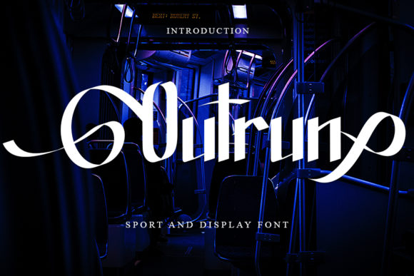 Outrun: A Modern Display Font for Bold Editorial Design