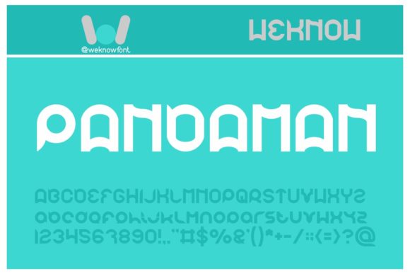 Pandaman: A Bouncy Display Font for Modern Design