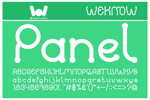 Panel Font: A Playful Display Font for Creative Makers