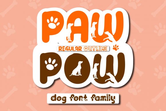 Paw Pow Display Font for Cute and Lovable Typography