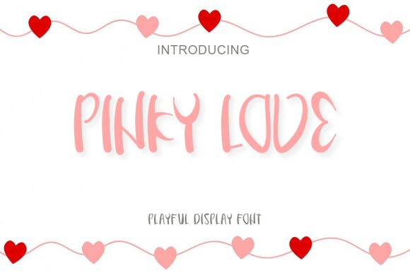 Pinky Love Font for Handmade Creations and Shop Branding