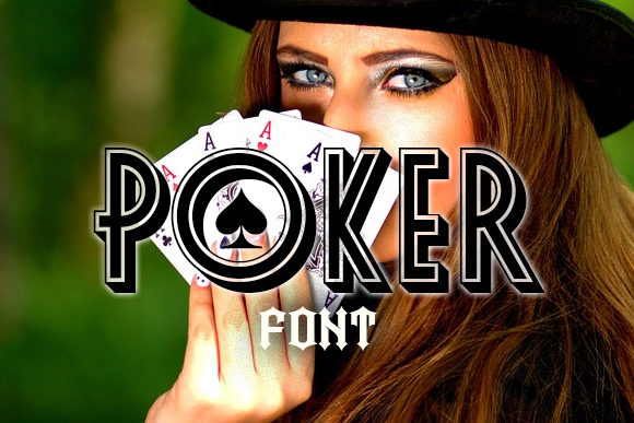 Poker Font for Handmade Creations and More