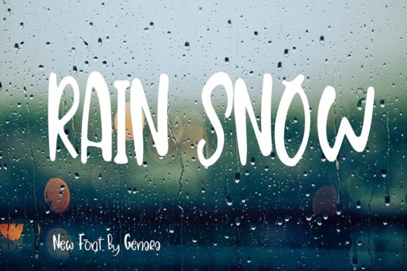 Rain Snow Font for Modern Web Design Projects