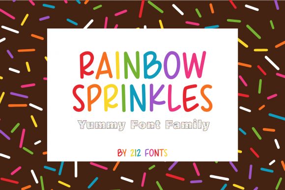Rainbow Sprinkles: A Playful Display Font for Creative Projects