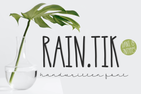 Raintik Font for Creative Makers and Handmade Sellers