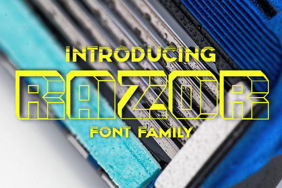 Razor: A 3D Display Font for Creative Makers