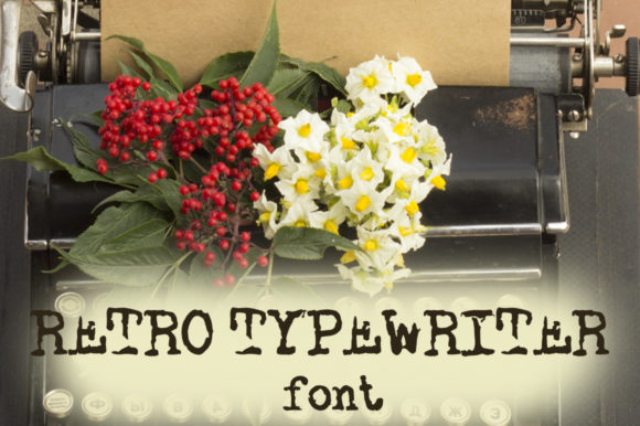Retro Typewriter Font for Vintage-Inspired Branding