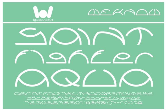 Saint Fighter Aqua Font for Creative Craft Projects