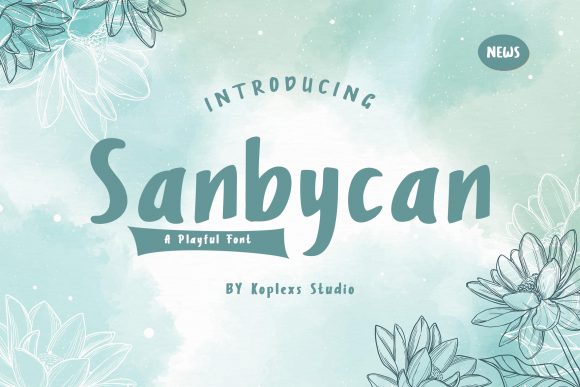 Sanbycan: A Vintage-Inspired Display Font for Creative Projects