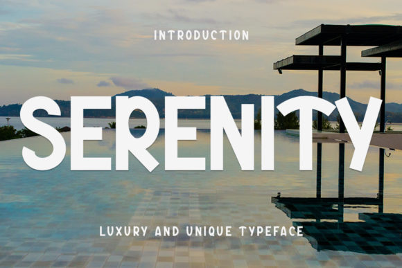 Serenity: A Luxurious Display Font for Digital Creatives