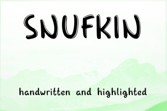 Snufkin: A Playful Display Font for Creative Makers
