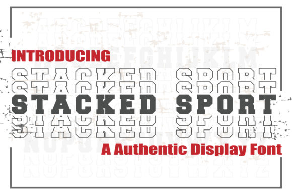 Stacked Sport: A Bold Font for a Stronger Brand