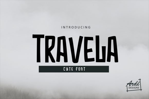 Travela Font for Playful and Engaging Design